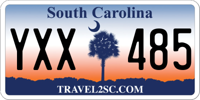 SC license plate YXX485