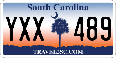 SC license plate YXX489
