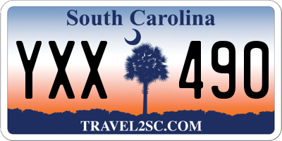 SC license plate YXX490