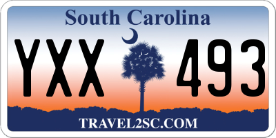 SC license plate YXX493