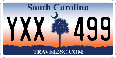 SC license plate YXX499