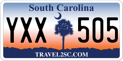 SC license plate YXX505