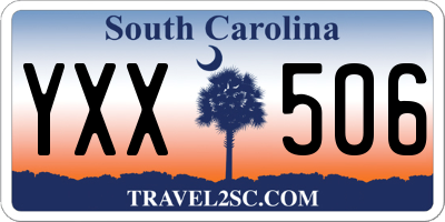 SC license plate YXX506