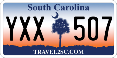 SC license plate YXX507