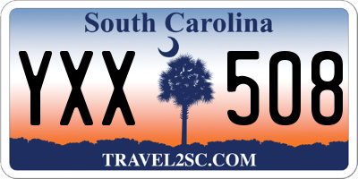 SC license plate YXX508