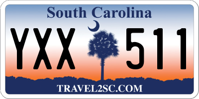 SC license plate YXX511