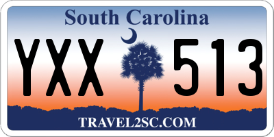 SC license plate YXX513