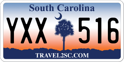 SC license plate YXX516