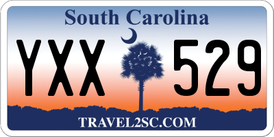 SC license plate YXX529