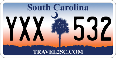 SC license plate YXX532