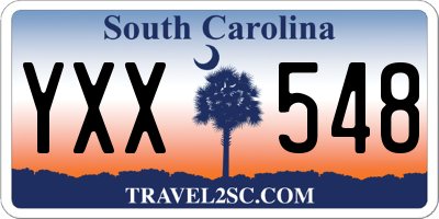 SC license plate YXX548