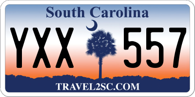 SC license plate YXX557