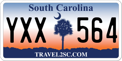 SC license plate YXX564
