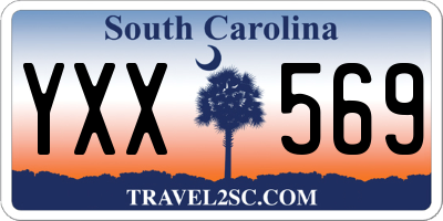 SC license plate YXX569