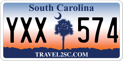 SC license plate YXX574