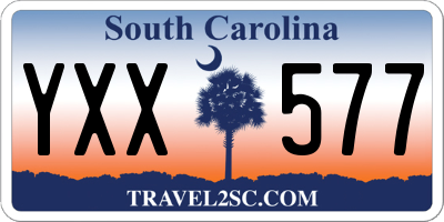 SC license plate YXX577