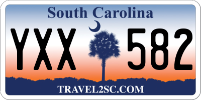 SC license plate YXX582