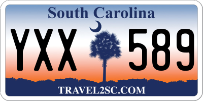 SC license plate YXX589