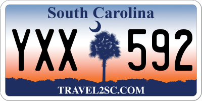 SC license plate YXX592
