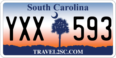 SC license plate YXX593