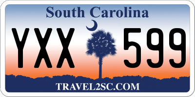 SC license plate YXX599