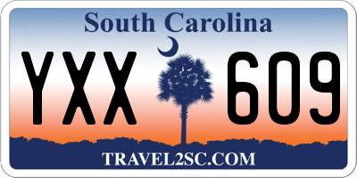 SC license plate YXX609