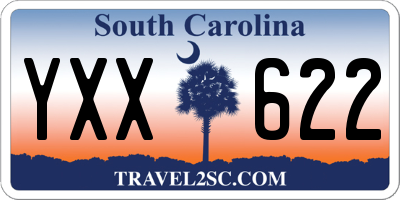 SC license plate YXX622