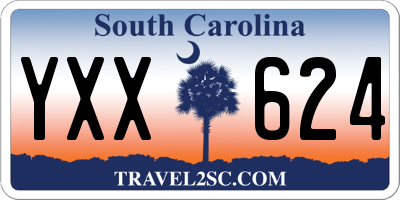SC license plate YXX624