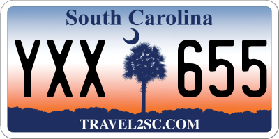 SC license plate YXX655