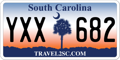 SC license plate YXX682