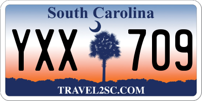 SC license plate YXX709