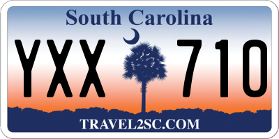 SC license plate YXX710