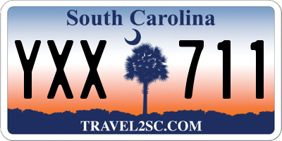 SC license plate YXX711