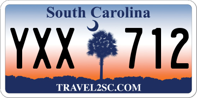 SC license plate YXX712