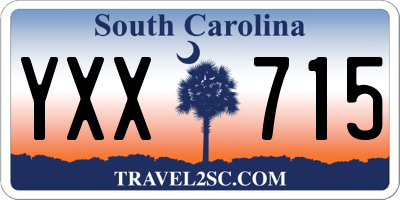 SC license plate YXX715