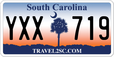 SC license plate YXX719