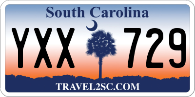 SC license plate YXX729