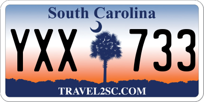 SC license plate YXX733
