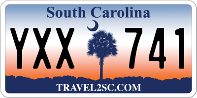 SC license plate YXX741