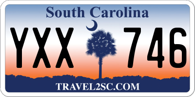 SC license plate YXX746
