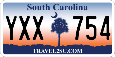 SC license plate YXX754