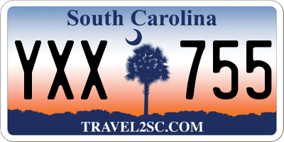 SC license plate YXX755