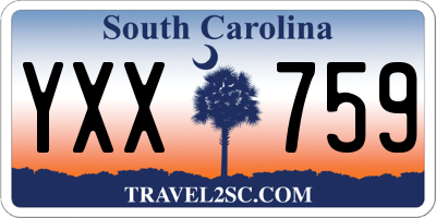 SC license plate YXX759