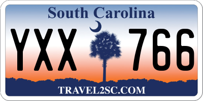 SC license plate YXX766