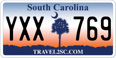 SC license plate YXX769