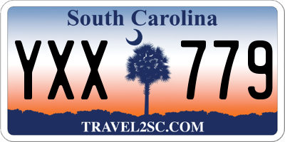 SC license plate YXX779
