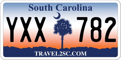 SC license plate YXX782