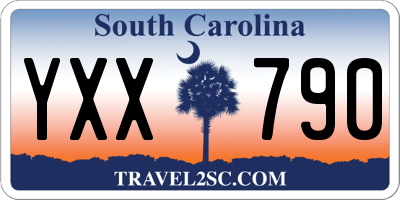 SC license plate YXX790