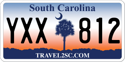 SC license plate YXX812