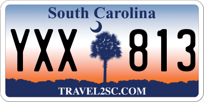 SC license plate YXX813